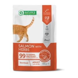 NP Sterilised Adult Cat with Salmon and Herbs 100 g
